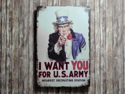 Blechschild *Uncle Sam No.2*